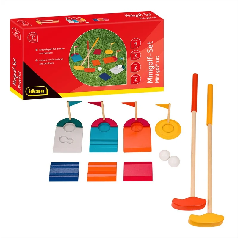 Minigolf Set Holz 11 Teile – Idena