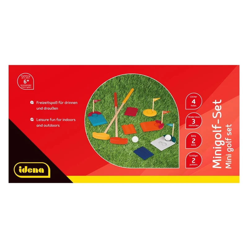 Minigolf Set Holz 11 Teile – Idena