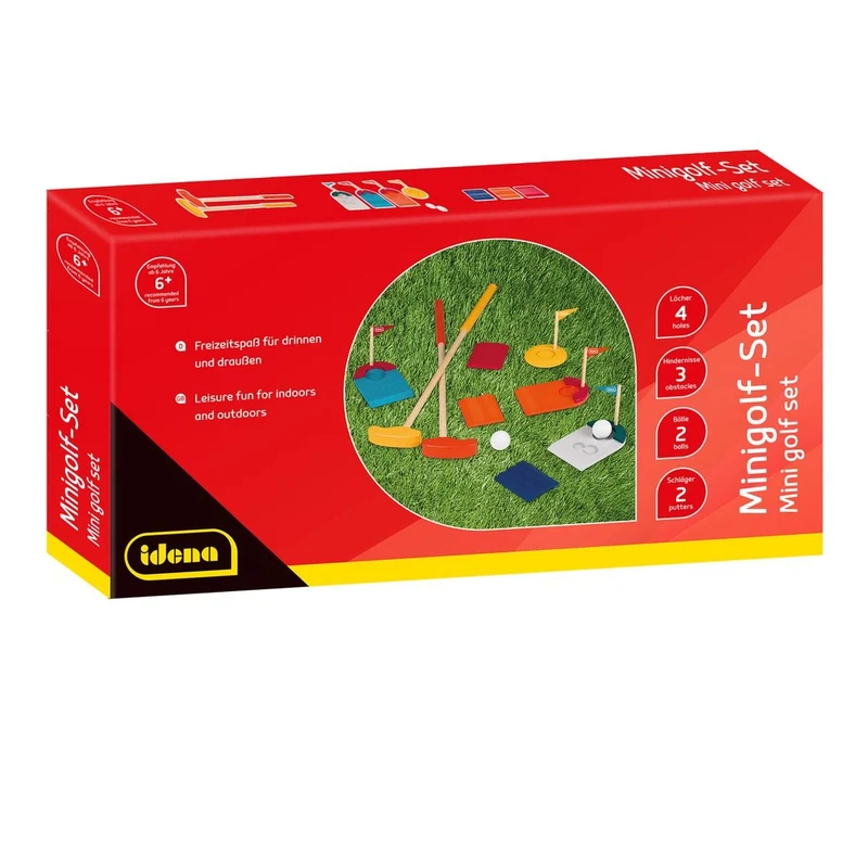 Minigolf Set Holz 11 Teile – Idena