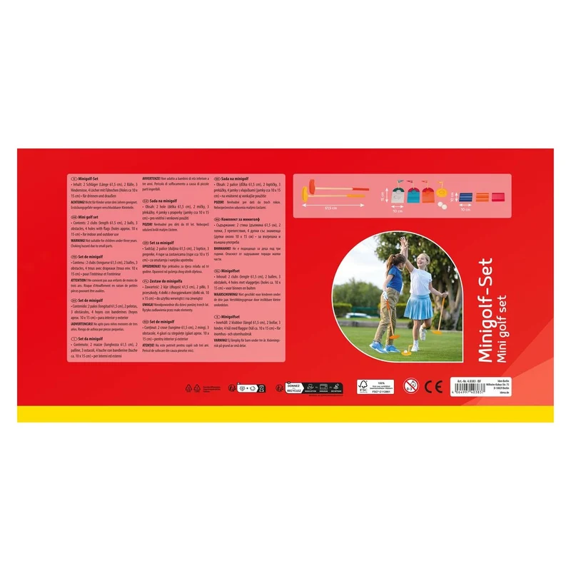 Minigolf Set Holz 11 Teile – Idena