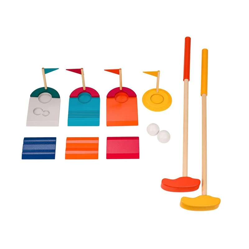 Minigolf Set Holz 11 Teile – Idena