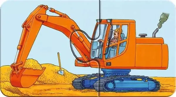 Puzzle ab 2 Jahren – Einsatzfahrzeuge in 9 Motiven mit je 2 Teilen