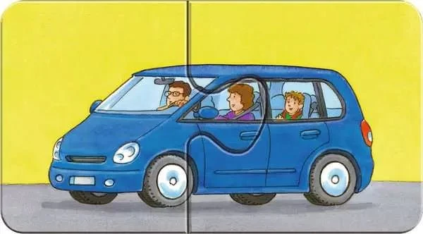 Puzzle ab 2 Jahren – Einsatzfahrzeuge in 9 Motiven mit je 2 Teilen