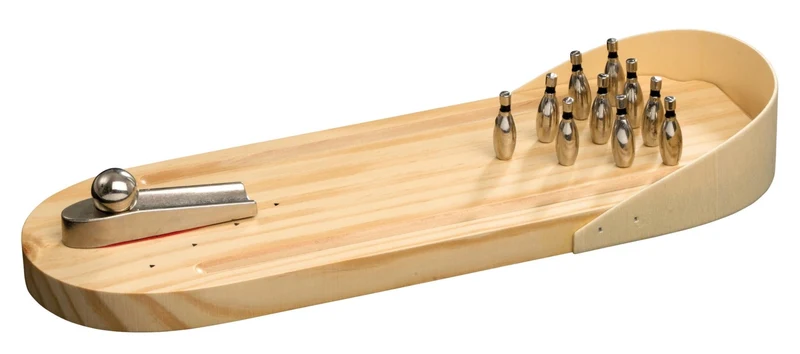 Mini Bowling Tischspiel aus Holz – Philos
