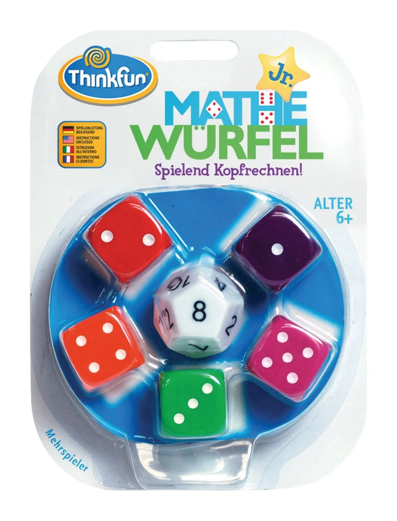Mathe Würfel Junior Lernspiel für Kinder ab 6 Jahren – ThinkFun