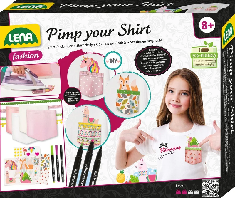 T-Shirt gestalten Set ab 8 Jahren – LENA Pimp Your Shirt