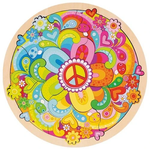 Mandala Flowers Einlegepuzzle – Goki
