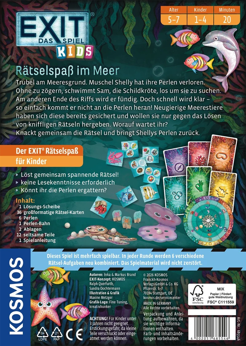 EXIT Kids Rätselspaß im Meer – KOSMOS