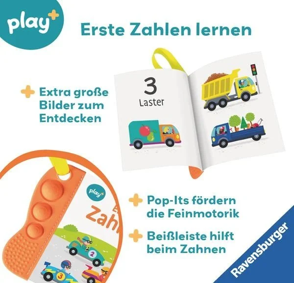 Ravensburger Play+ flip&pop: Erste Zahlen (Mein allererstes Beißbuch)