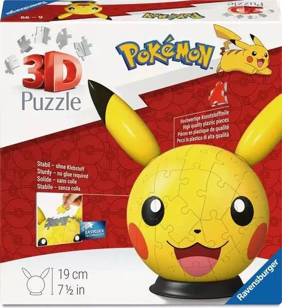 3D-Puzzle Pikachu mit Ohren – Ravensburger