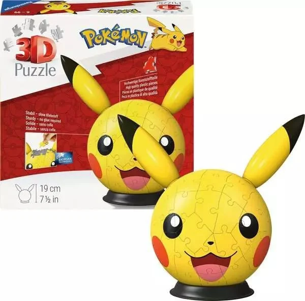 3D-Puzzle Pikachu mit Ohren – Ravensburger