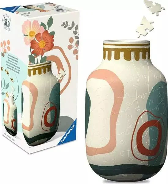 3D Puzzle Vase Organic Beige 162 Teile – Ravensburger
