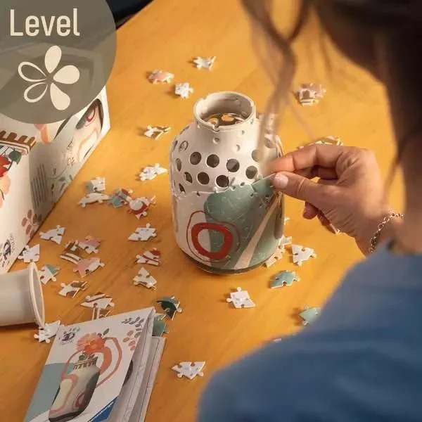 3D Puzzle Vase Organic Beige 162 Teile – Ravensburger