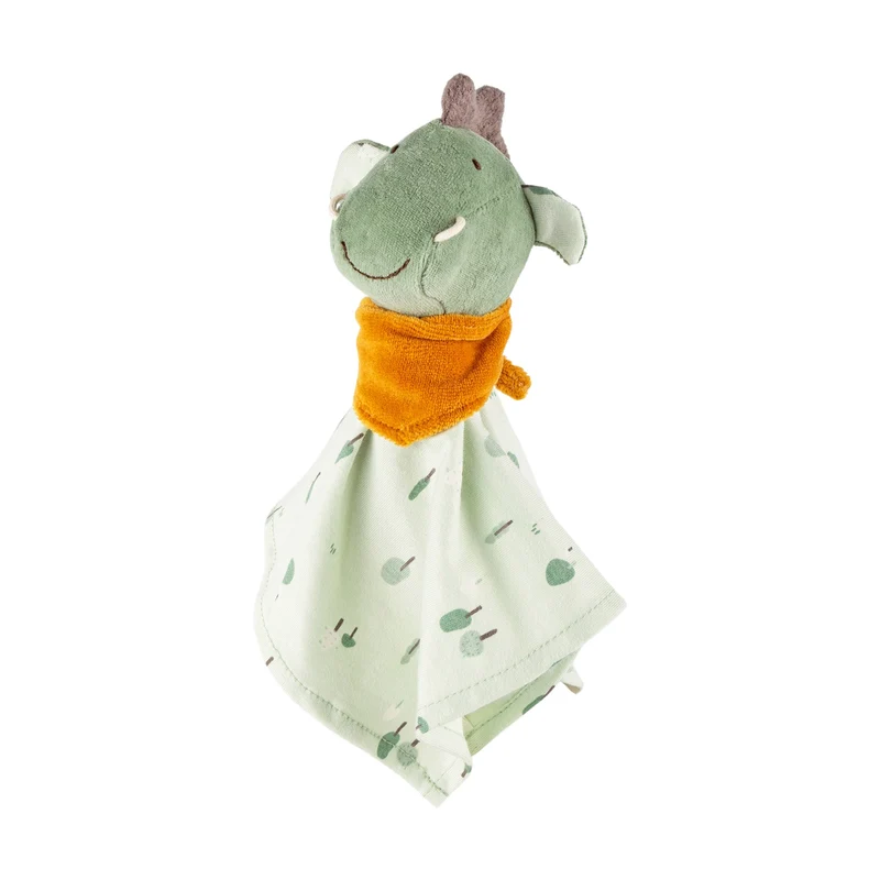 Schnuffeltuch Drache – Kuscheltuch aus Baumwolle ab 0 Monaten