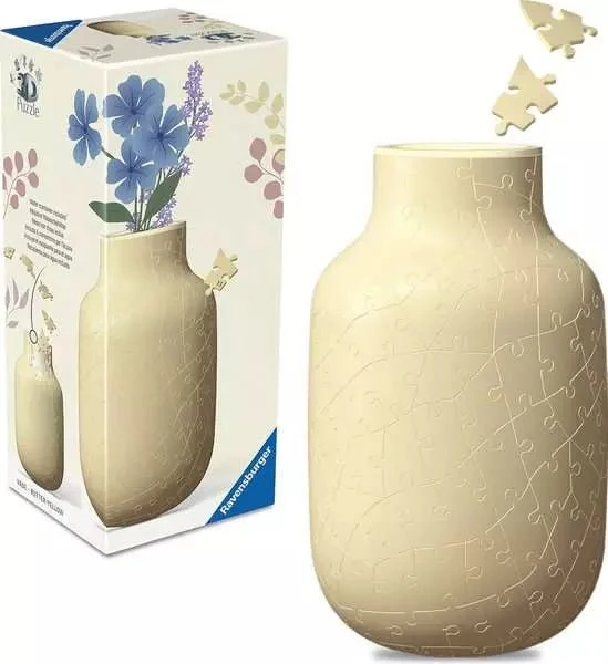 3D Puzzle Vase Butter-Yellow 162 Teile – Ravensburger