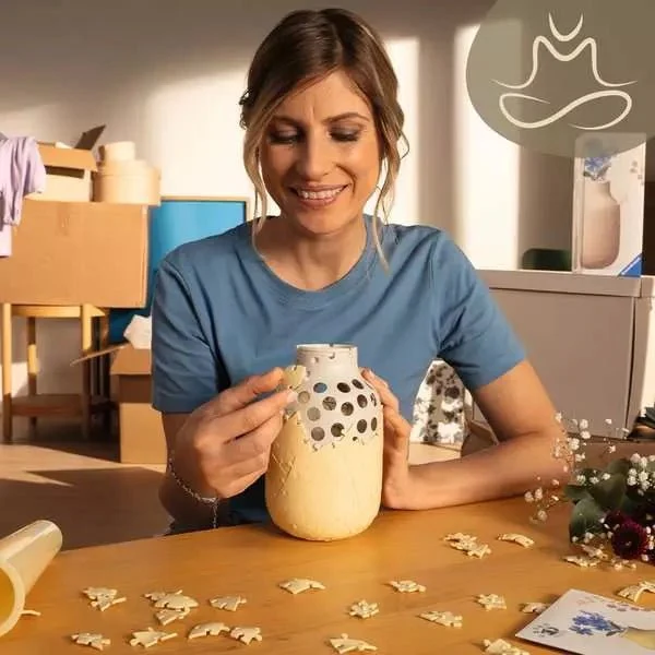 3D Puzzle Vase Butter-Yellow 162 Teile – Ravensburger