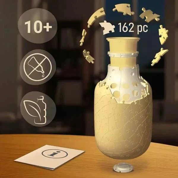 3D Puzzle Vase Butter-Yellow 162 Teile – Ravensburger