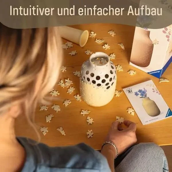 3D Puzzle Vase Butter-Yellow 162 Teile – Ravensburger