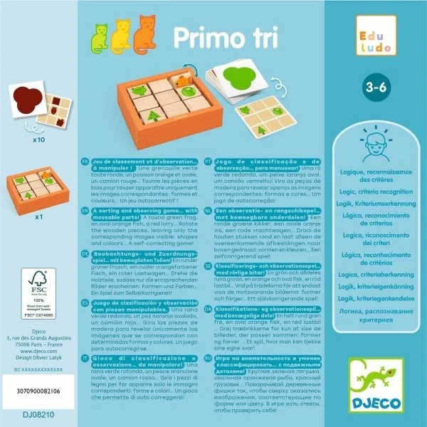 Primo Tri Lernspiel ab 3 Jahren – Djeco