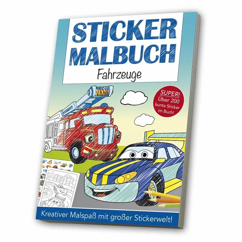 Sticker-Malbuch Fahrzeuge