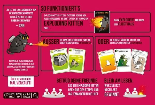 Exploding Kittens NSFW Edition ab 18 Jahren – Asmodee