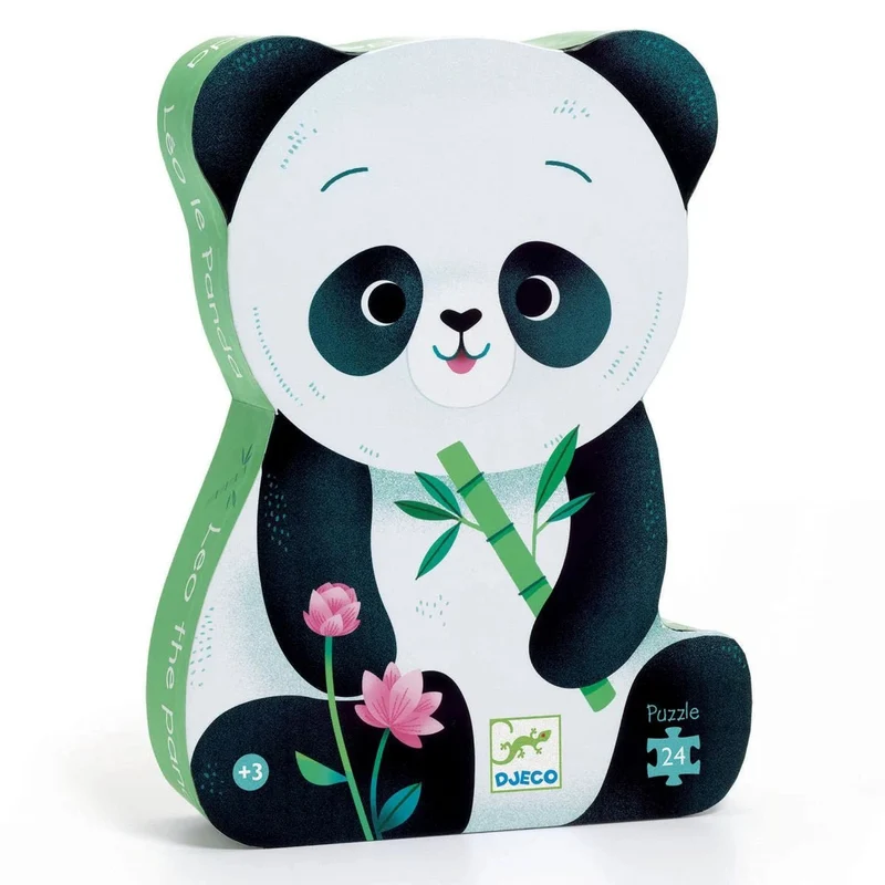 Djeco Puzzle Panda – 24-teiliges Lernpuzzle