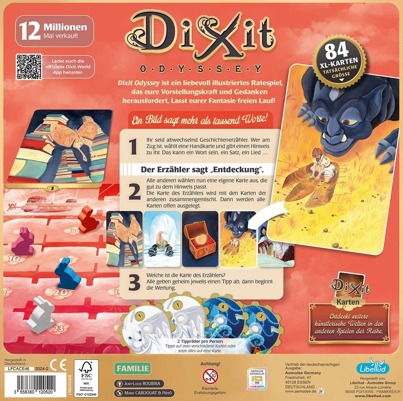 Dixit Odyssey Ratespiel ab 8 Jahren
