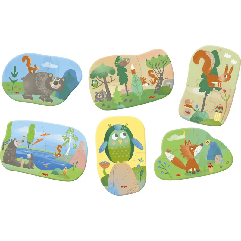 HABA 6 erste Puzzles – Waldtiere Puzzle ab 2 Jahren
