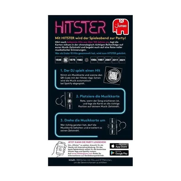 Hitster – Das Musik Partyspiel von Jumbo Spiele – Musikquiz