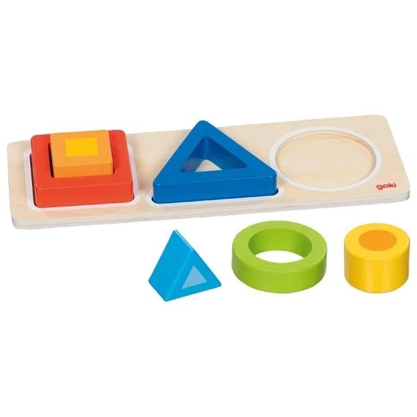 Geo Blocks Formensortierbrett – Lernspiel aus Holz