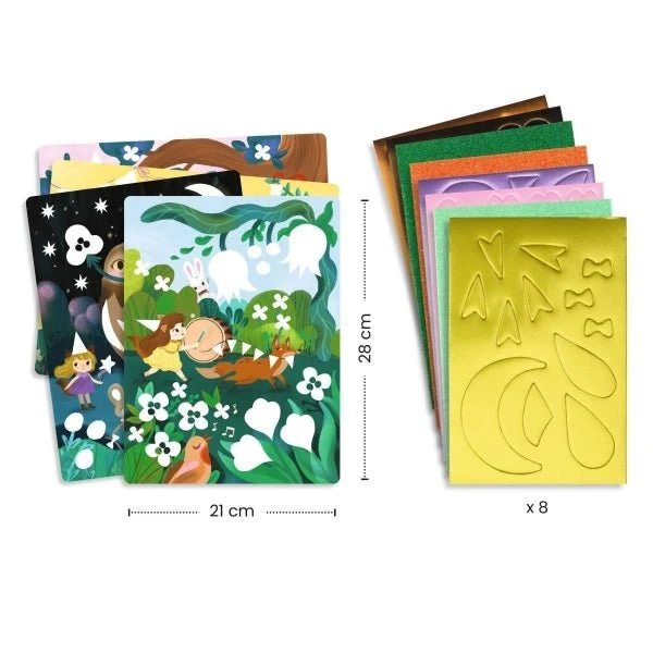 Collage Glitzerparty – Djeco