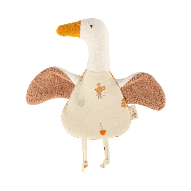 Knistertuch Gans – Greifling aus Baumwolle ab Geburt