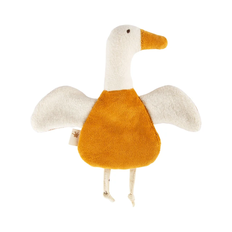 Knistertuch Gans – Greifling aus Baumwolle ab Geburt