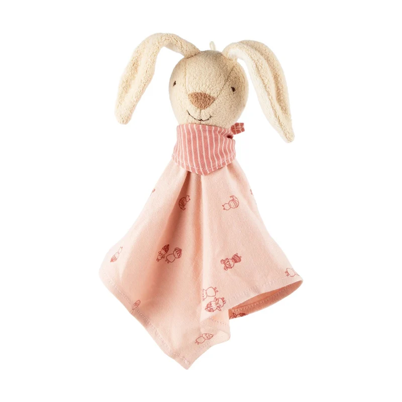 Schnuffeltuch Hase – Schmusetuch aus Baumwolle ab Geburt