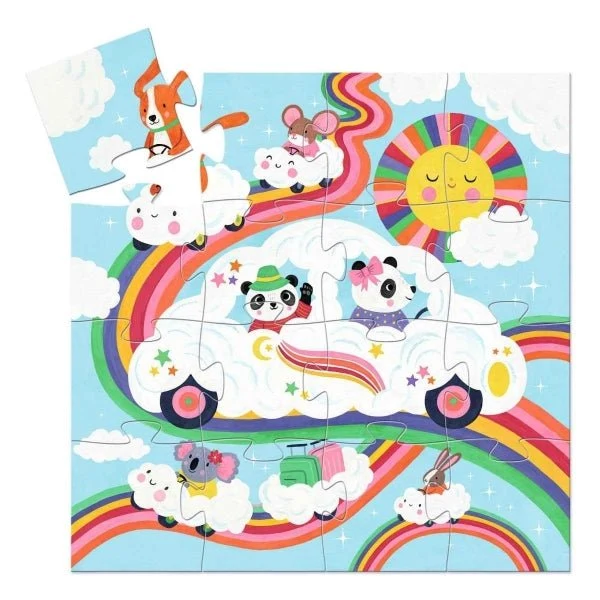 Puzzle Wolkenauto 16 Teile – Djeco