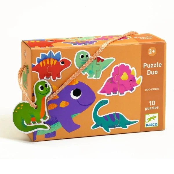 Puzzle Duo Dinos Lernspiel – Djeco