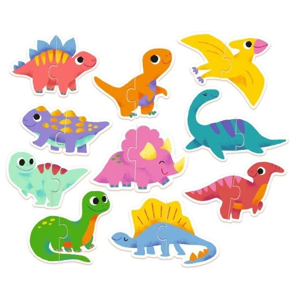 Puzzle Duo Dinos Lernspiel – Djeco