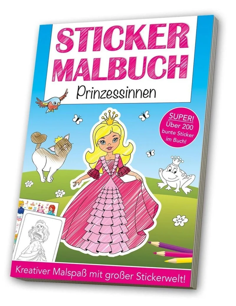 Sticker-Malbuch Prinzessinen