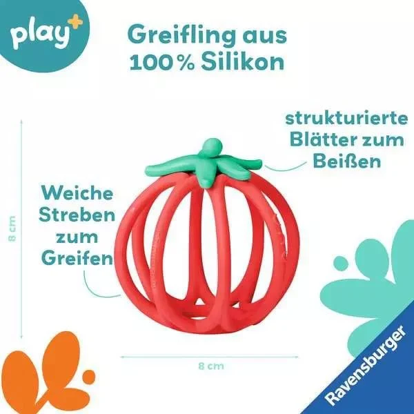 Kuller-Greifling: Tomate - Babyspielzeug