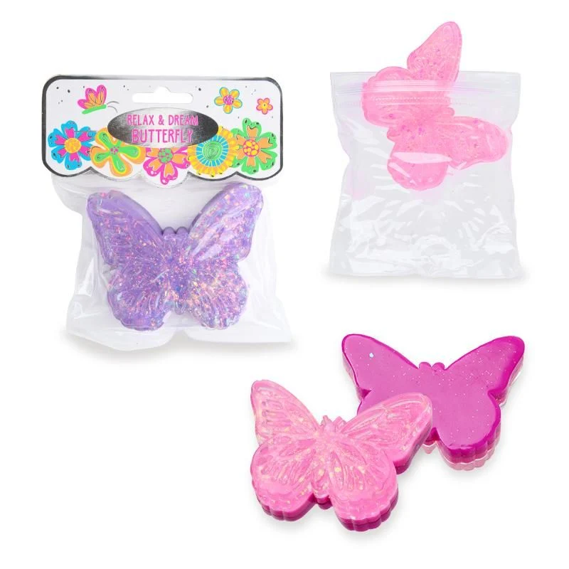 Relax & Dream Glitzer Schmetterling – Anti-Stress Knautschspielzeug