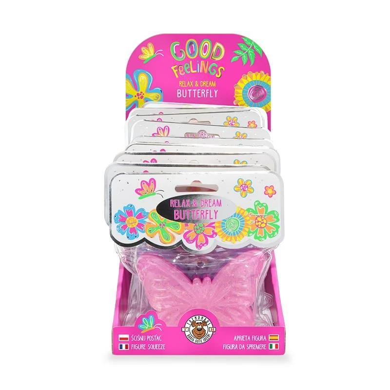 Relax & Dream Glitzer Schmetterling – Anti-Stress Knautschspielzeug