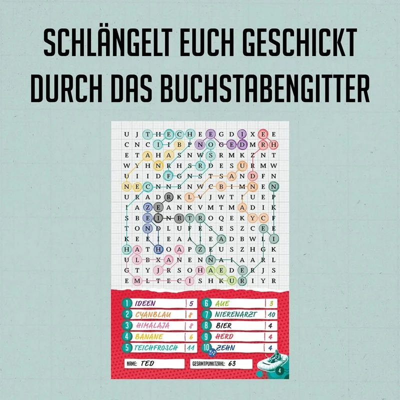 Wömmeln - Wörter finden, suchen, sammeln