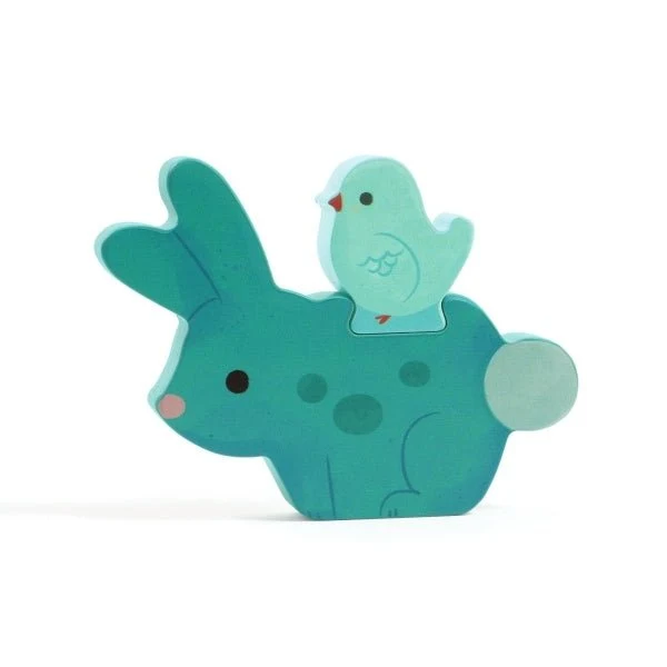 Puzz & Play Freunde Holzpuzzle ab 18 Monaten – Djeco