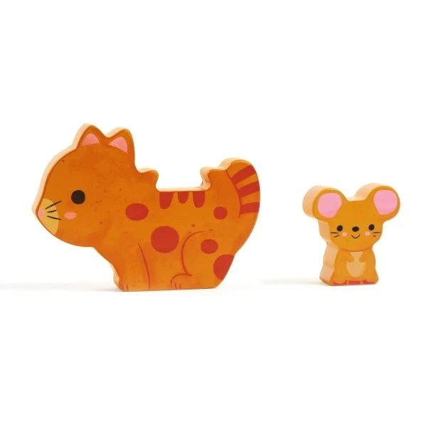 Puzz & Play Freunde Holzpuzzle ab 18 Monaten – Djeco