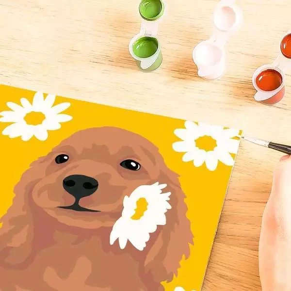 Malen nach Zahlen Cocker Spaniel Sunny ab 7 Jahren