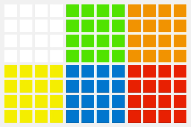 GAN 460 4x4 Sticker Set