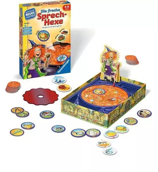 Lernspiel ab 4 Jahren – Die freche Sprech-Hexe mit Reimen