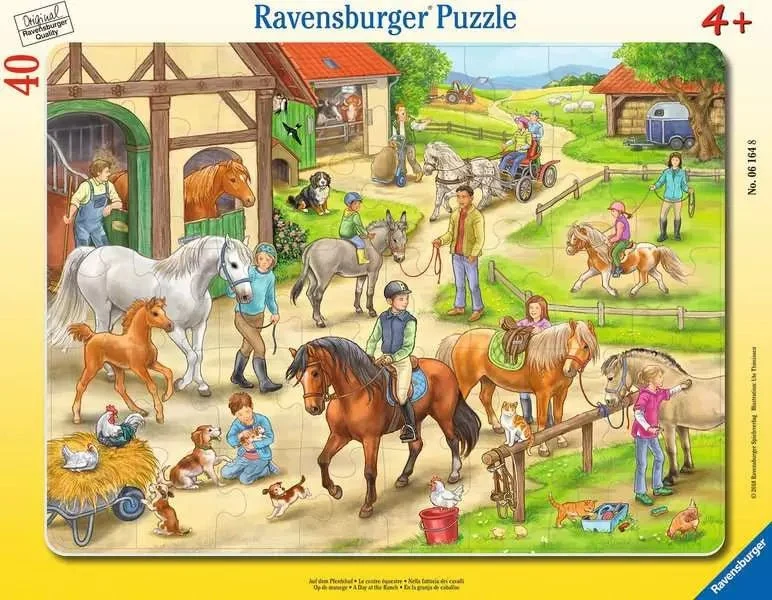 Auf dem Pferdehof Kinderpuzzle – 40 Teile