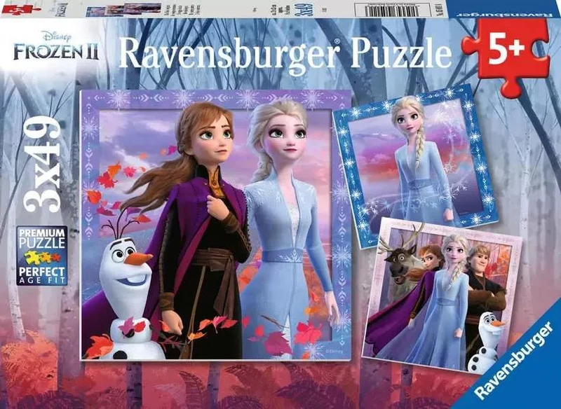 Disney Die Eiskönigin 2 – Die Reise beginnt – 3×49 Teile – Kinderpuzzle