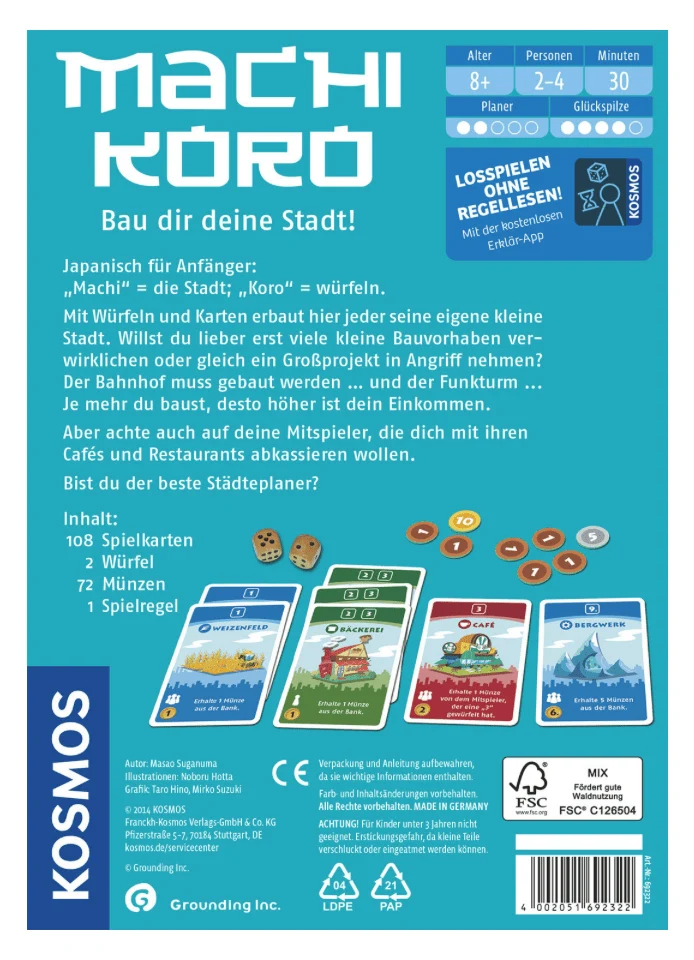 Machi Koro - Bau dir deine Stadt